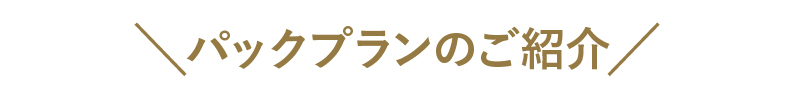 パックプランのご紹介 見出し｜アトリエ木下 七五三